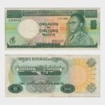 1968 - 5 Zaires / 500 Makuta