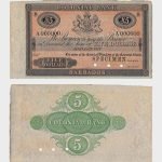 1907 - 5 Dollars - SPECIMEN