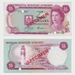 1981 - 5 Dollars - SPECIMEN