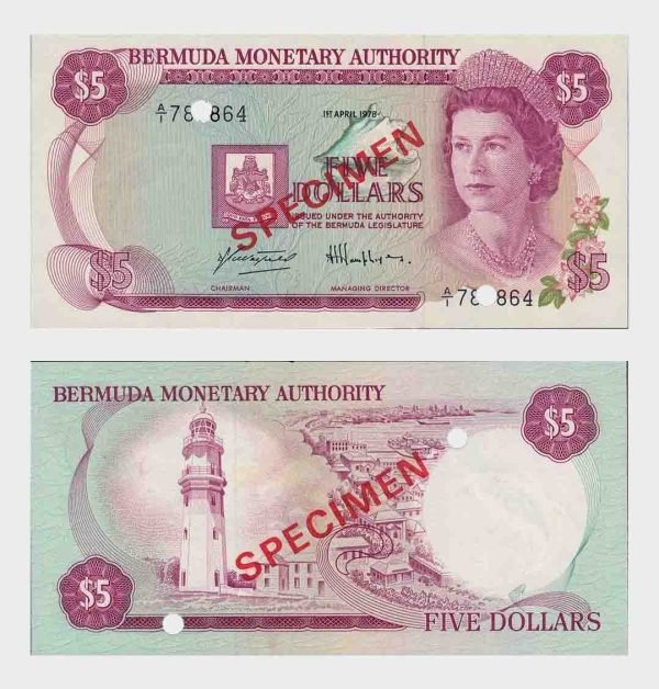 1981 - 5 Dollars - SPECIMEN