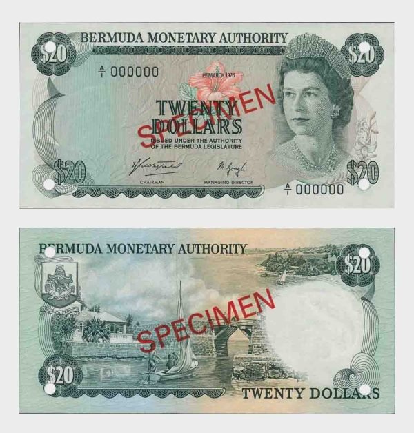 1976 - 20 Dollars - SPECIMEN