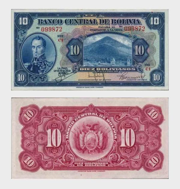 1928 - 10 Bolivianos