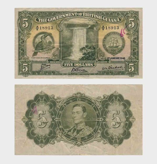 1942 - 5 Dollars