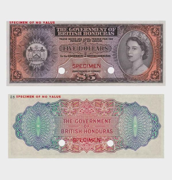 1953 - 5 Dollars - SPECIMEN