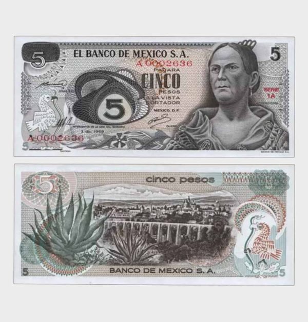 1969-1988 - 5-100.000 Pesos - S/N : AA 002636