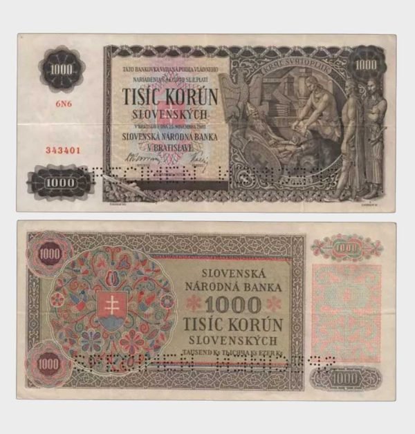 1940 - 1000 Korun - 2x SPECIMEN