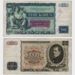 1934 (1939) - 1000 Korun - 2x SPECIMEN