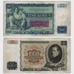 1934 (1939) - 1000 Korun - 2x SPECIMEN