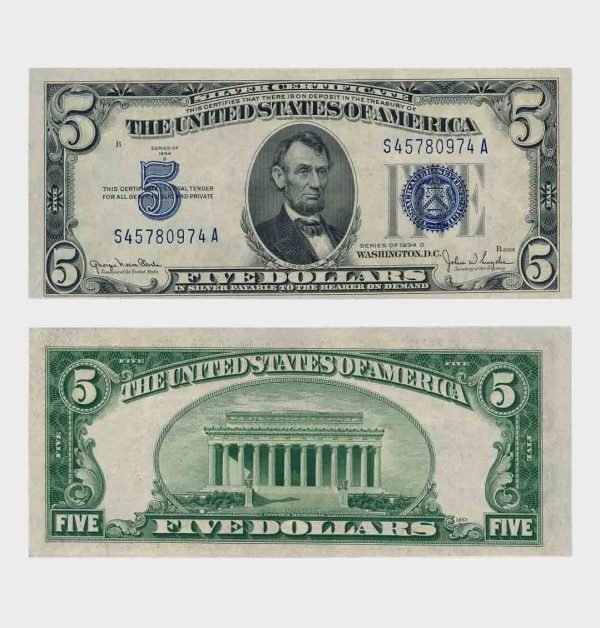 1934 - 5 Dollars