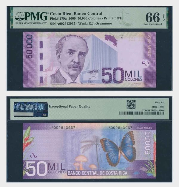 2009 - 50.000 Colones - PMG