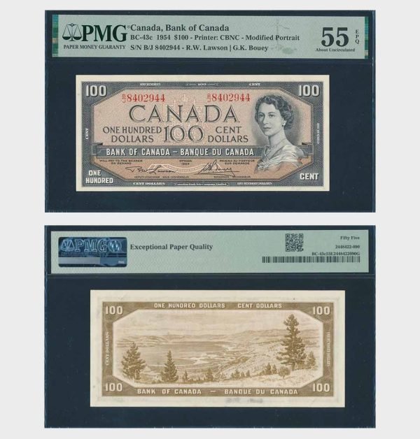 1954 - 100 Dollars - PMG