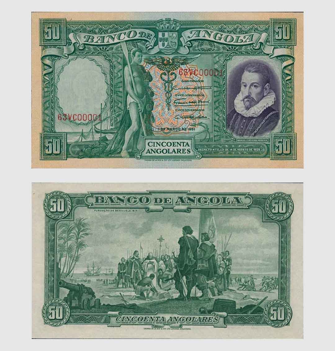 #RS2259 - Angola 1951 - 50 Angolares - S/N : ...1 - Image 1