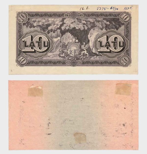 1925 - 10 Latu - PROOF