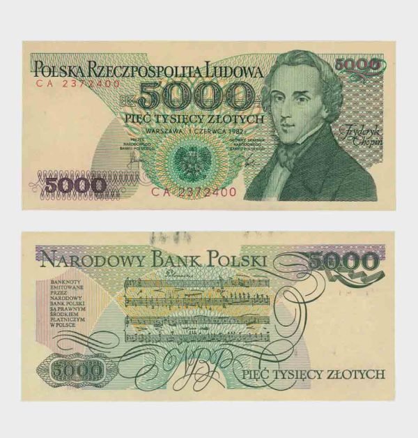 1982 - 5000 Zlotych