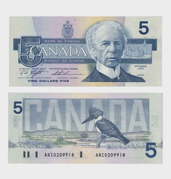 1986 - 5 Dollars