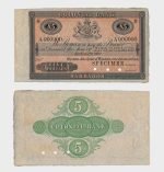 1907 - 5 Dollars - SPECIMEN