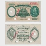 1930 - 10 Rupees - SPECIMEN