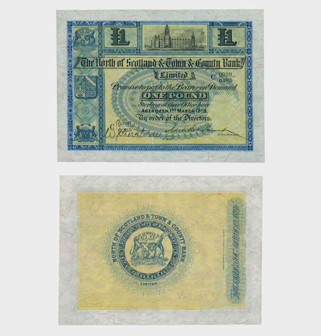 #RS2620 - Scotland 1918 - 1 Pound - Image 1