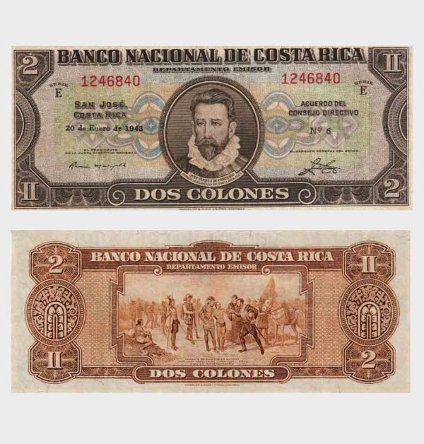 1943 - 2 Colones