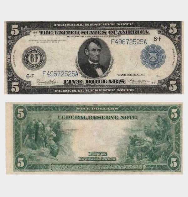 1914 - 5 Dollars