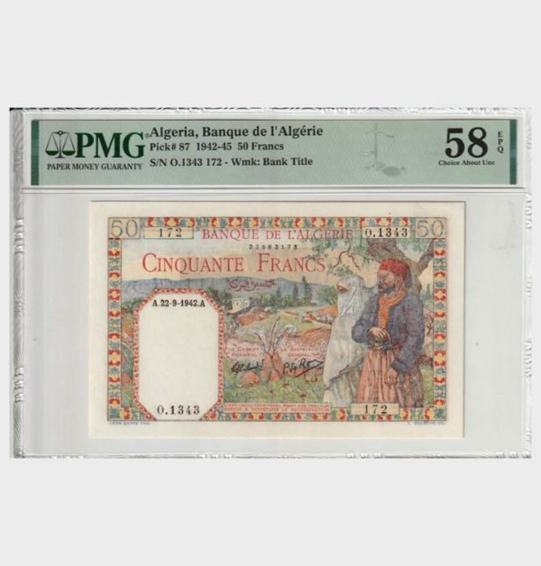 1942 - 50 Francs - PMG