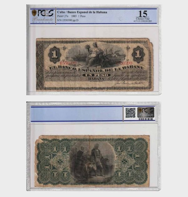 1889 - 1 Peso - PCGS