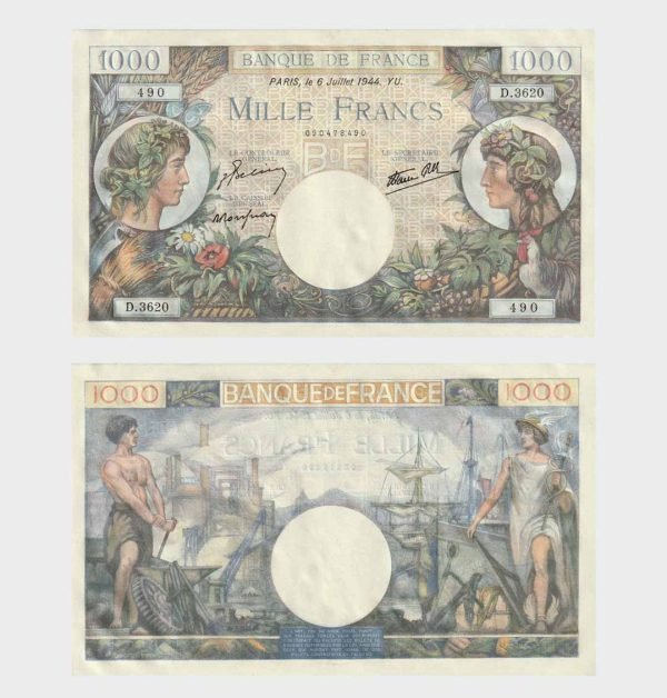 1944 - 1000 Francs