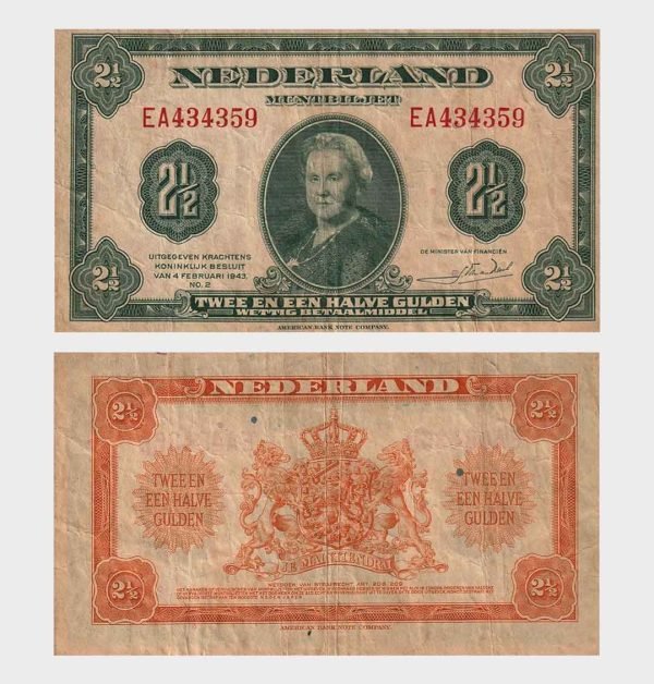 1943 - 2.50 Gulden
