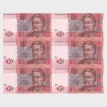 2004 - 6x 10 Hryven - UNCUT