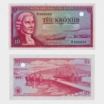 1961 - 10 Kronur - SPECIMEN