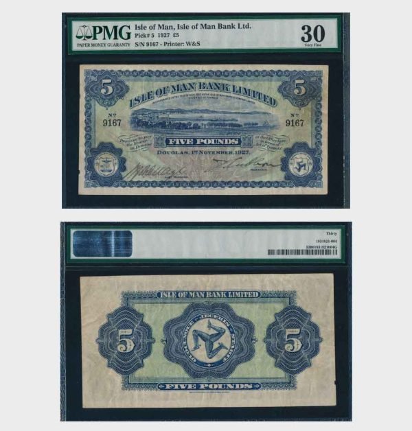 1927 - 5 Pounds - PMG