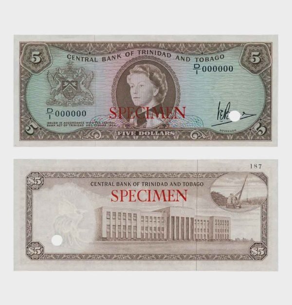 1964 - 5 Dollars - SPECIMEN
