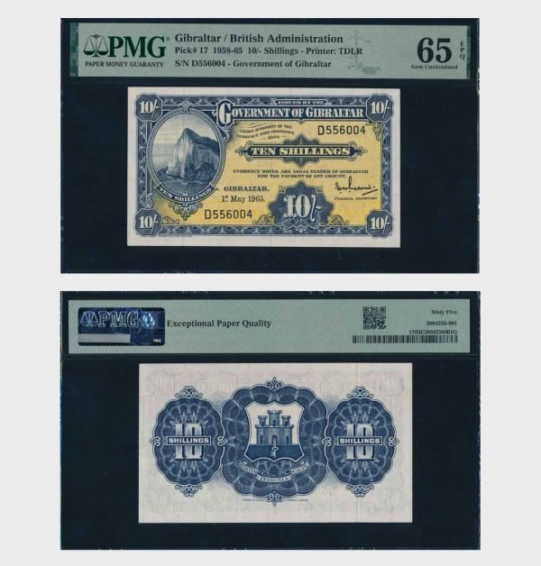 1965 - 10 Shillings - PMG