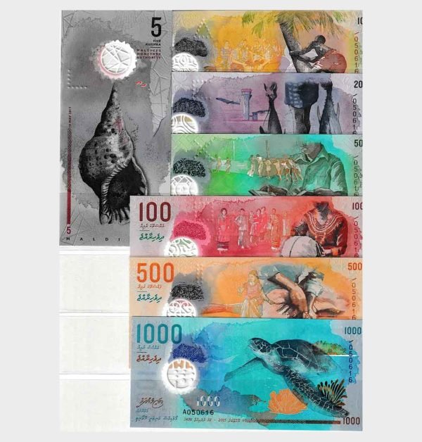 2015-2018 - 5,10,20,50,100,500,1000 Rufiyaa