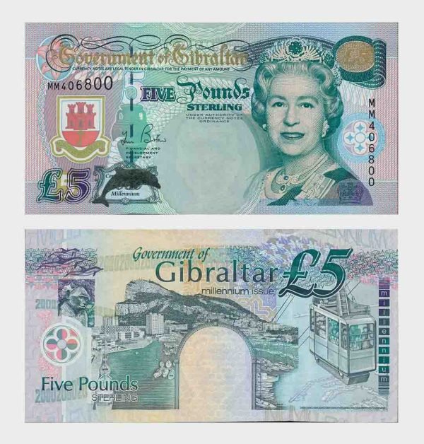 2000 - 5 Pounds - Commemorative