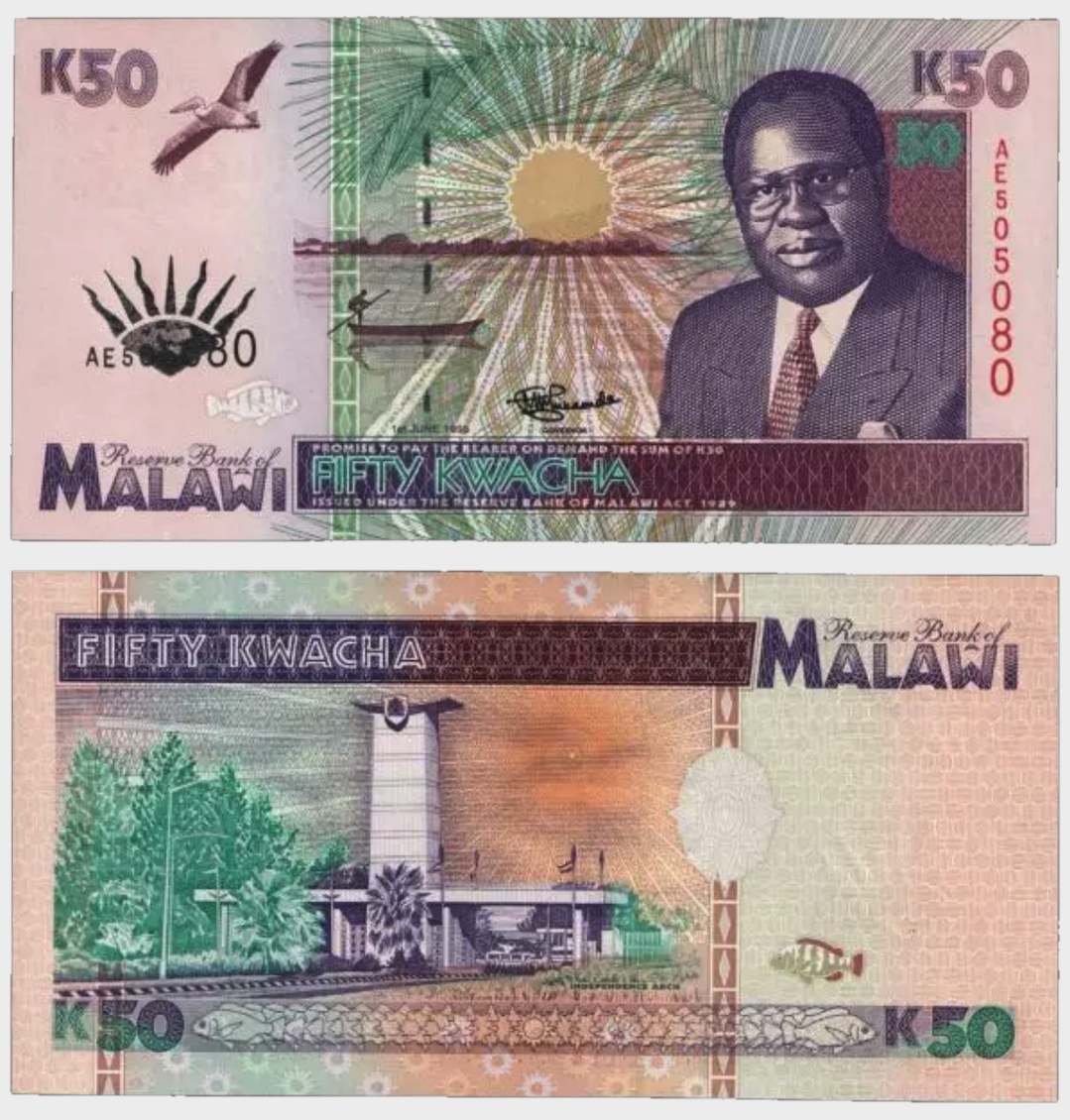#CO9472 - Malawi 1995 - 50 Kwacha - Image 1