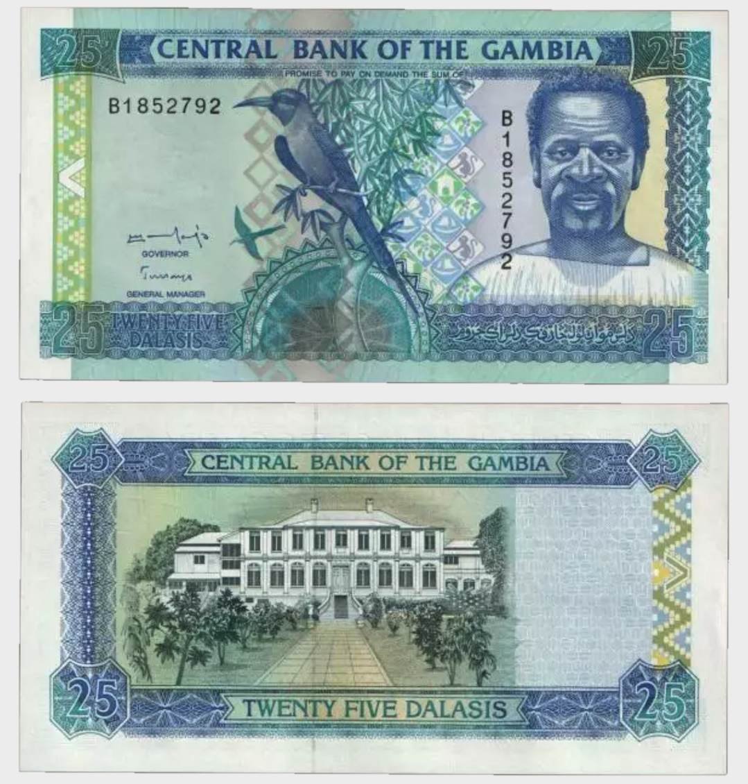 #CO9520 - Gambia 1996 - 25 Dalasis - Image 1