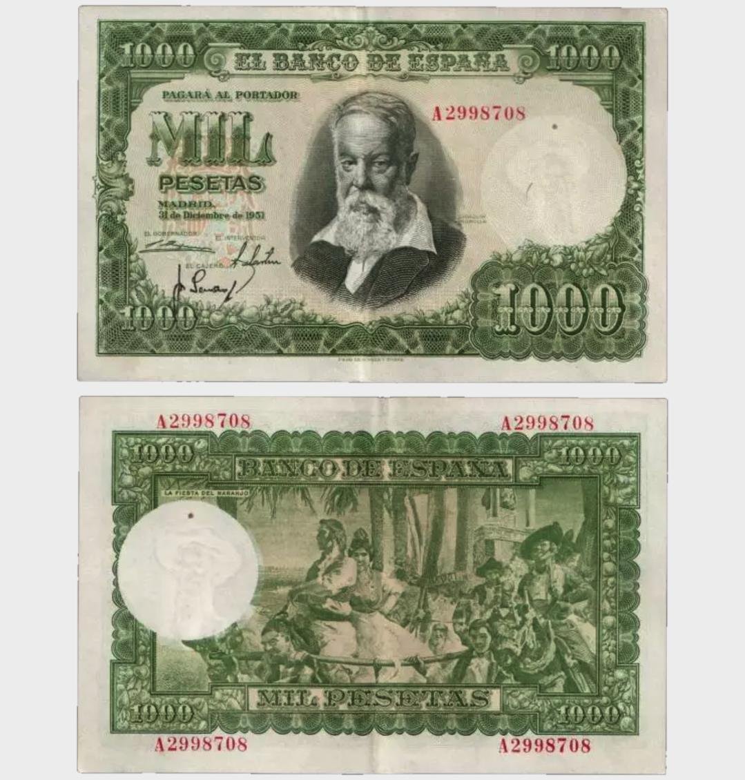 #CO9547 - Spain 1951 - 1000 Pesetas - Image 1