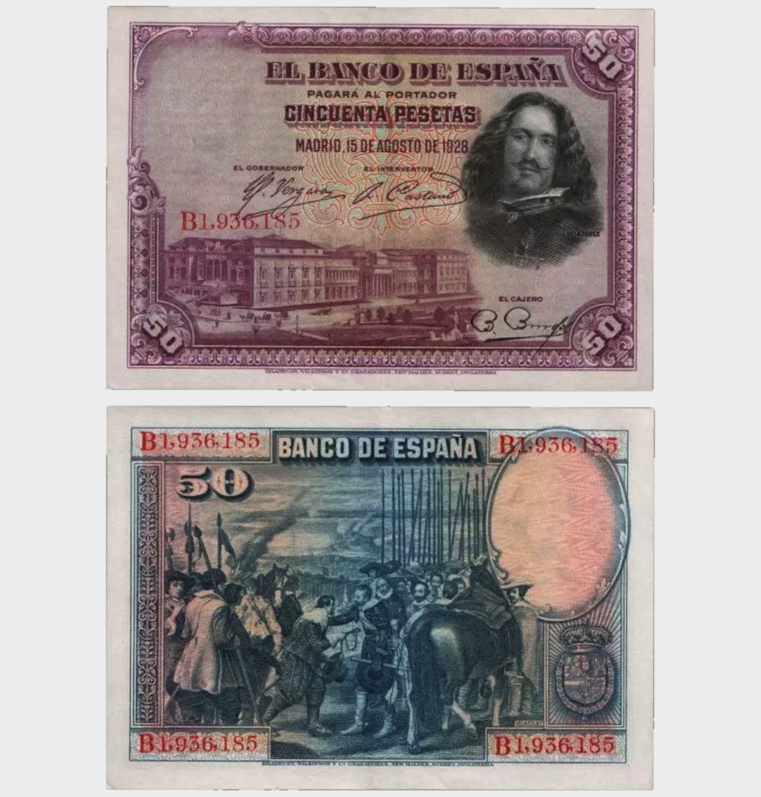 #CO9553 - Spain 1928 - 50 Pesetas - Image 1
