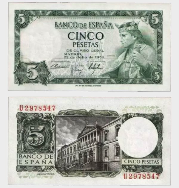 1954 - 5 Pesetas