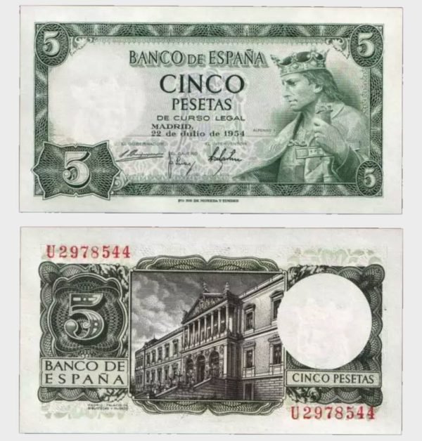 1954 - 5 Pesetas