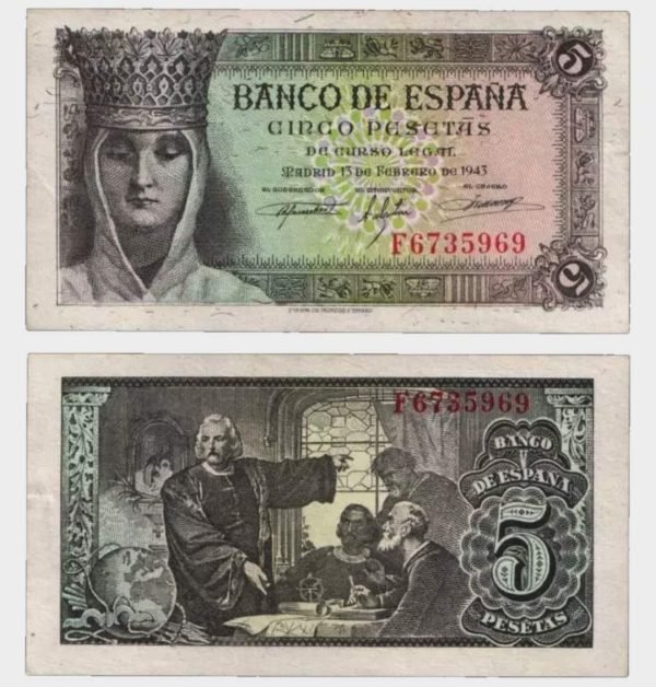 1943 - 5 Pesetas