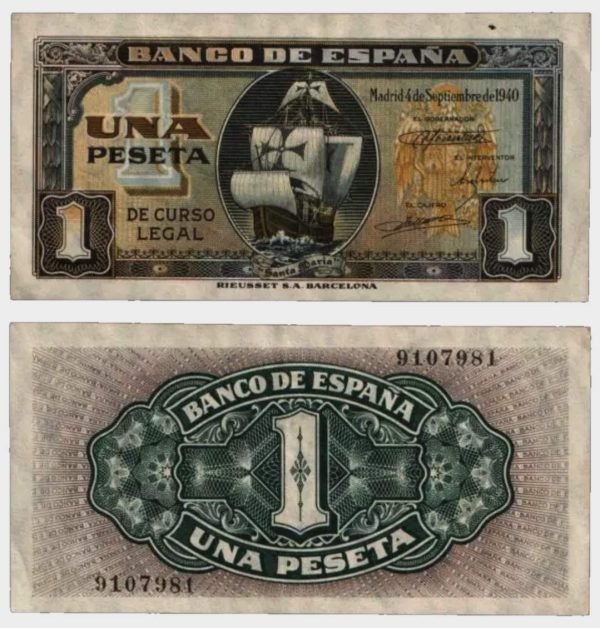 1940 - 1 Peseta