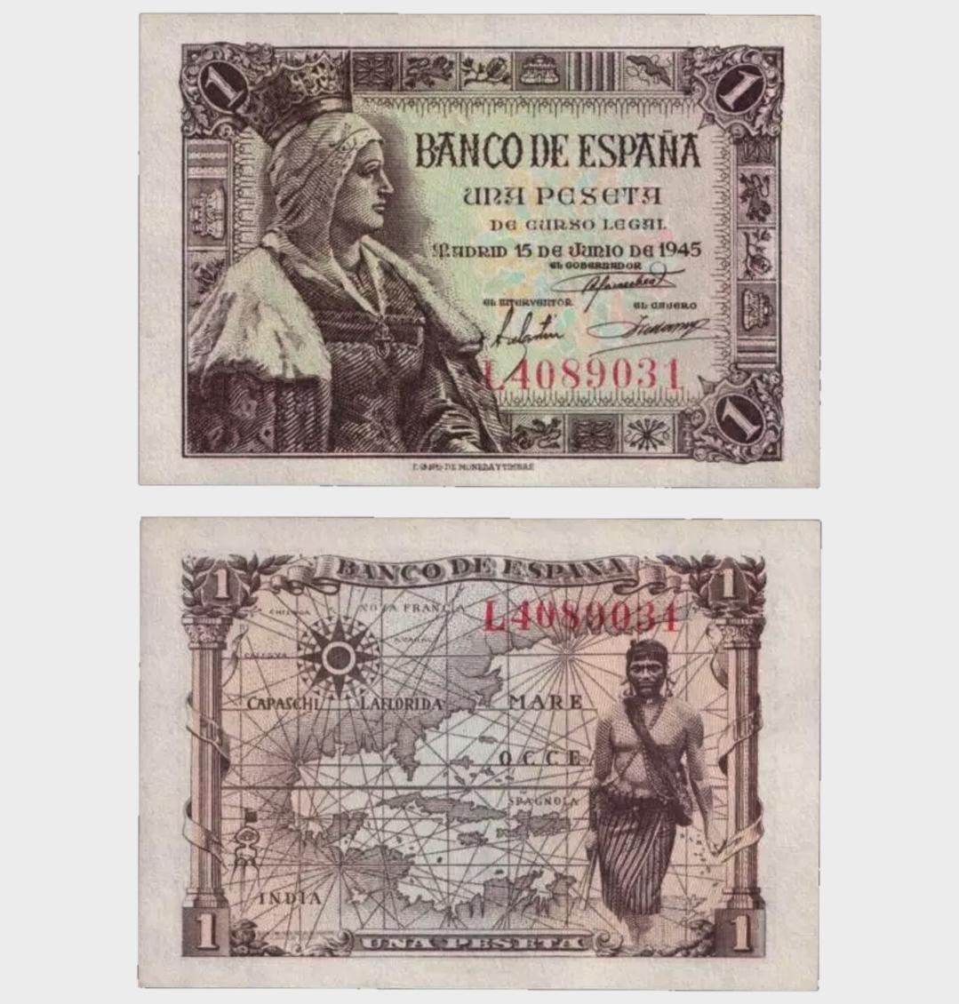 #CO9573 - Spain 1945 - 1 Peseta - Image 1