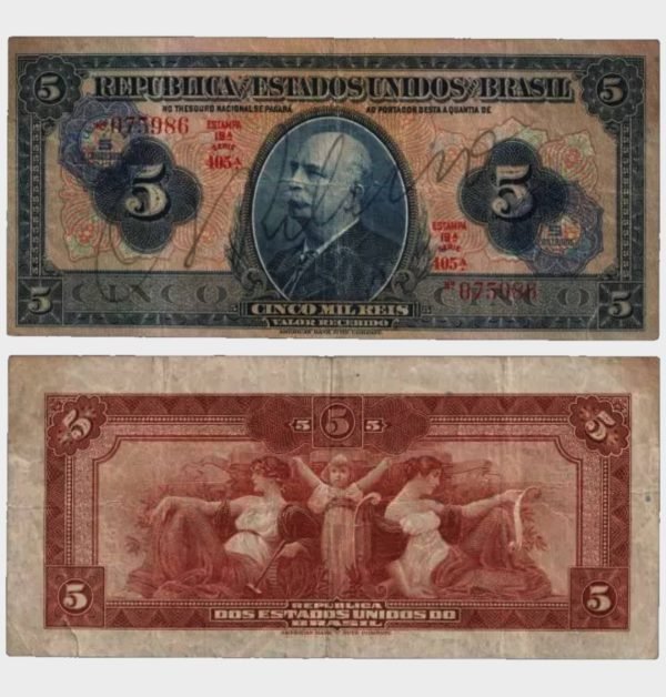 1942 - 5000 Reis / 5 Cruzeiros