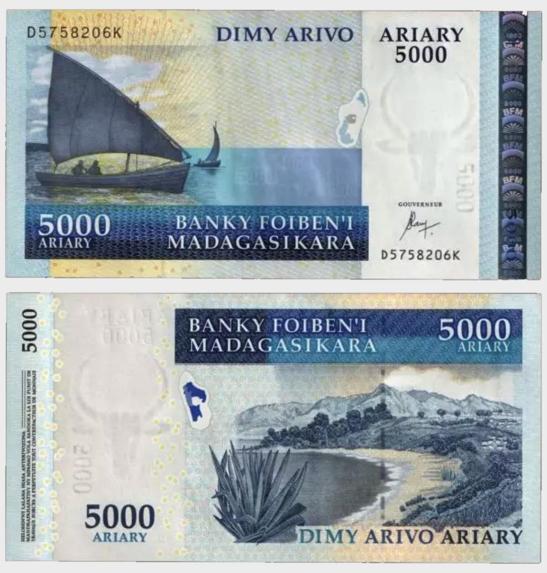 #CO9696 - Madagascar 2015 - 5000 Ariary - Image 1