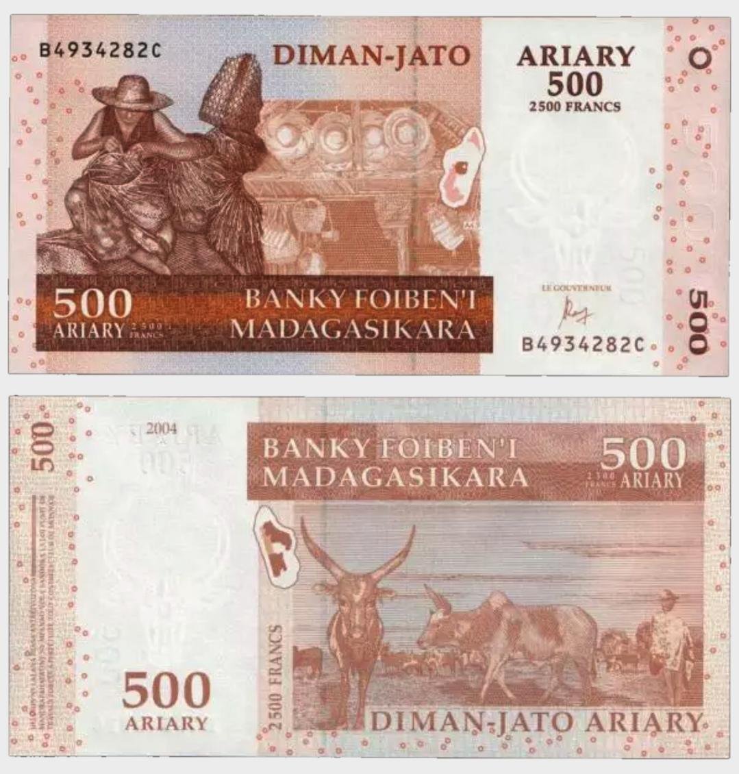#CO9701 - Madagascar 2004 - 500 Ariary - Image 1
