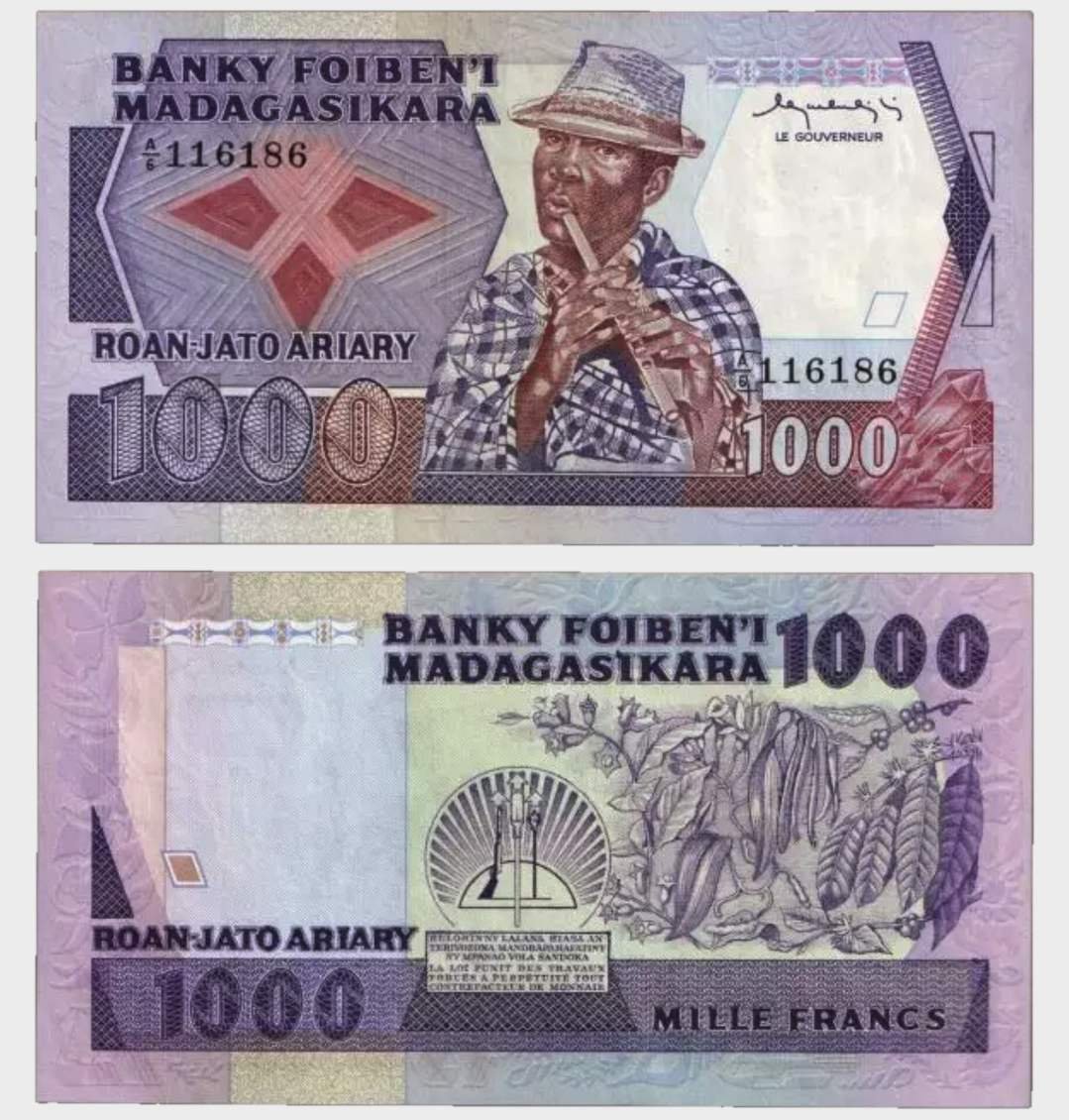 #CO9706 - Madagascar 1983 - 1000 Francs - Image 1