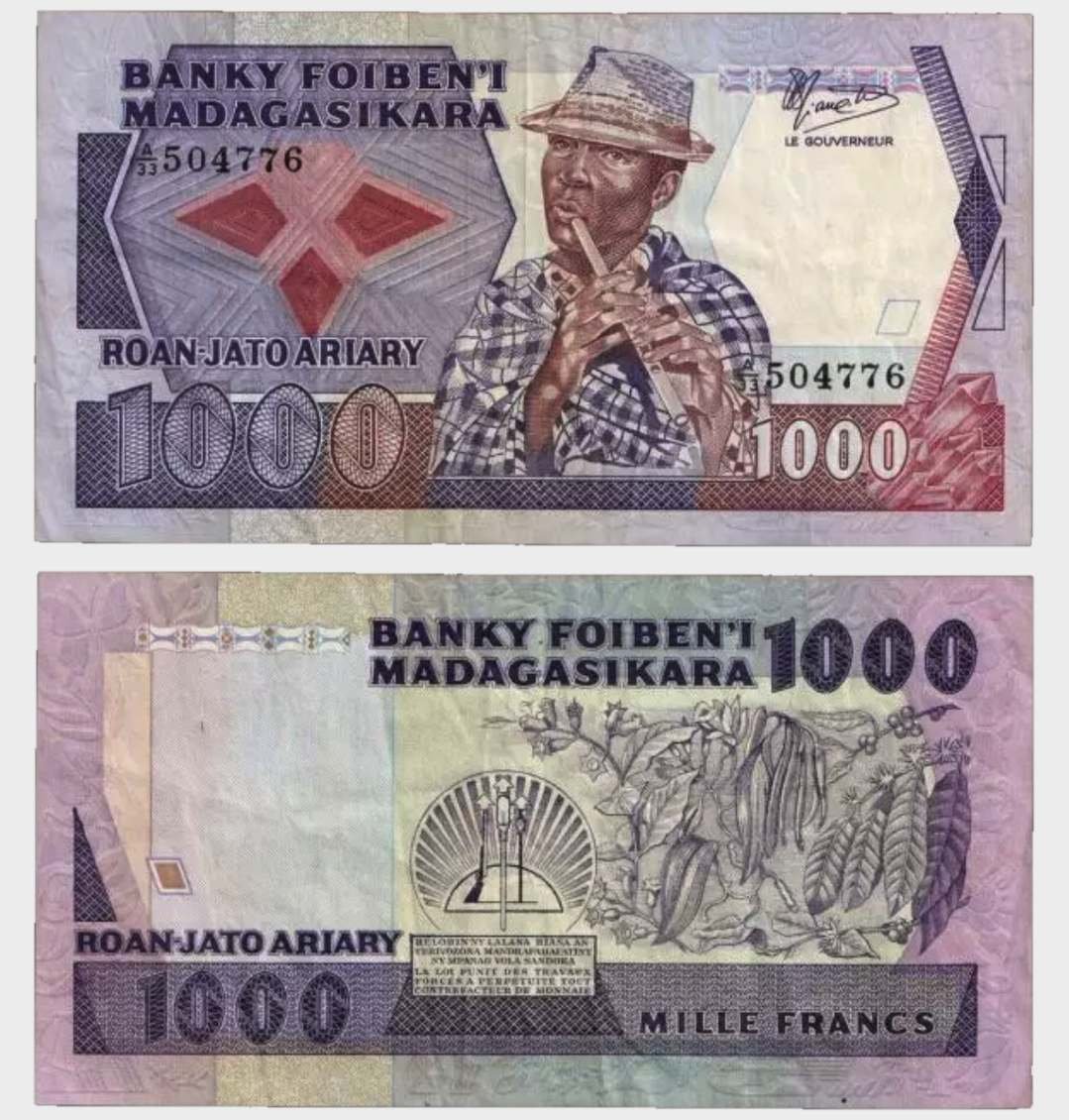 #CO9707 - Madagascar 1983 - 1000 Francs - Image 1