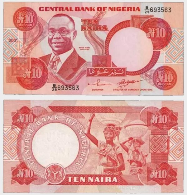 2001 - 10 Naira